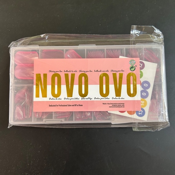 300 Pieces Pink Toe Nail Dual Forms for Poly Gel - Picture 5 of 8